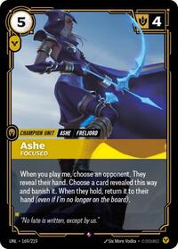 Ashe - Focused — Riftbound Rare card