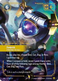 Ivern - Friend to All (Alternate Art) — Riftbound Showcase card