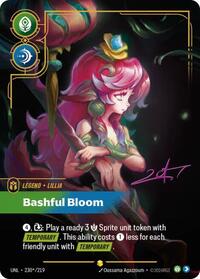 Lillia - Bashful Bloom (Signature) — Riftbound Unleashed Showcase card