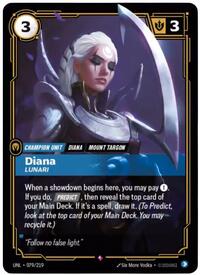 Diana - Lunari — Riftbound Rare card