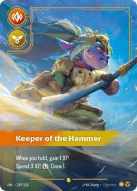 Poppy - Keeper of the Hammer (Overnumbered) — Riftbound Showcase card
