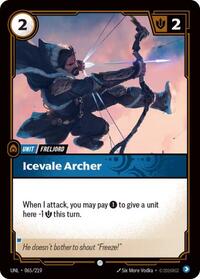 Icevale Archer — Riftbound Common card
