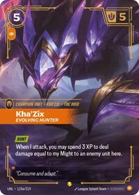 Kha'Zix - Evolving Hunter (Alternate Art) — Riftbound Showcase card