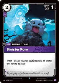 Sinister Poro — Riftbound Uncommon card