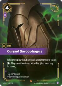 Cursed Sarcophagus — Riftbound Epic card