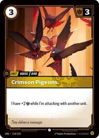 Crimson Pigeons — Riftbound Common card