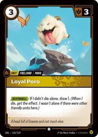 Loyal Poro — Riftbound Common card