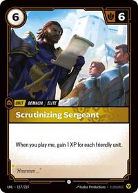 Scrutinizing Sergeant — Riftbound Common card