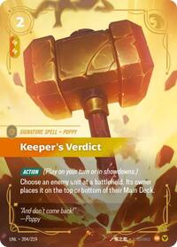 Keeper's Verdict — Riftbound Epic card
