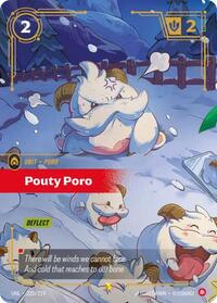 Pouty Poro (Overnumbered) — Riftbound Showcase card