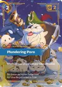 Plundering Poro (Overnumbered) — Riftbound Showcase card