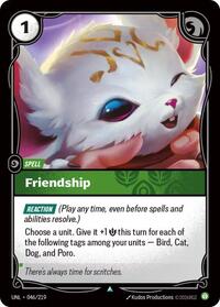 Friendship — Riftbound Unleashed Uncommon card