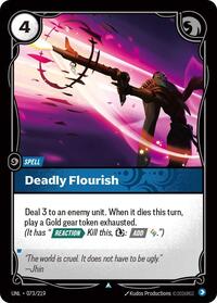 Deadly Flourish — Riftbound Unleashed Uncommon card