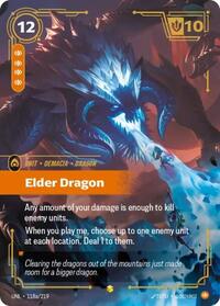 Elder Dragon (Alternate Art) — Riftbound Showcase card