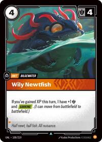 Wily Newtfish — Riftbound Uncommon card