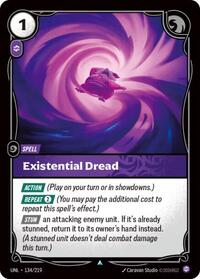 Existential Dread — Riftbound Unleashed Uncommon card