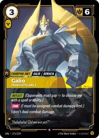 Galio - Indefatigable — Riftbound Rare card