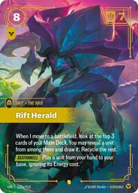 Rift Herald (Alternate Art) — Riftbound Showcase card