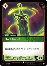 Soul Sword — Riftbound Common card