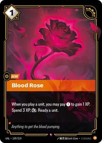 Blood Rose — Riftbound Rare card