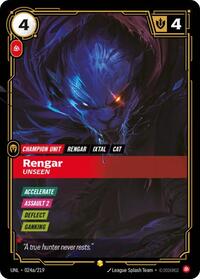 Rengar - Unseen (Alternate Art) — Riftbound Showcase card