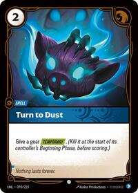 Turn to Dust — Riftbound Common card
