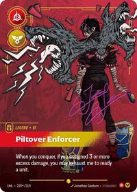 Vi - Piltover Enforcer (Signature) — Riftbound Unleashed Showcase card