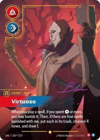 Jhin - Virtuoso (Signature) — Riftbound Unleashed Showcase card