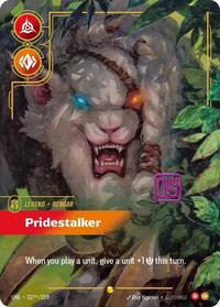 Rengar - Pridestalker (Signature) — Riftbound Showcase card