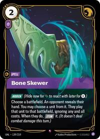 Bone Skewer — Riftbound Rare card
