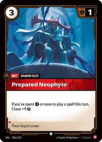 Prepared Neophyte — Riftbound Common card