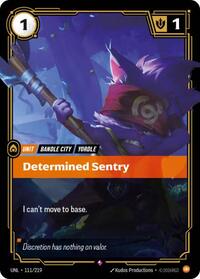 Determined Sentry — Riftbound Rare card