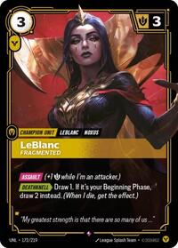 LeBlanc - Fragmented — Riftbound Rare card