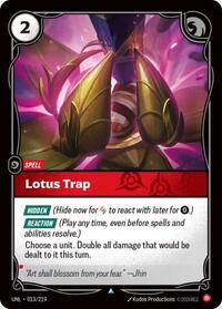 Lotus Trap — Riftbound Uncommon card