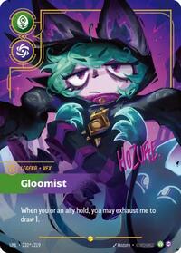 Vex - Gloomist (Signature) — Riftbound Unleashed Showcase card