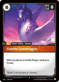 Gentle Gemdragon — Riftbound Uncommon card