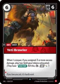 Yeti Brawler — Riftbound Uncommon card