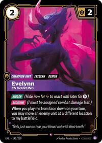 Evelynn - Entrancing — Riftbound Rare card