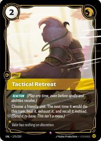 Tactical Retreat — Riftbound Rare card
