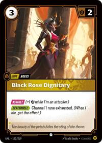 Black Rose Dignitary — Riftbound Common card