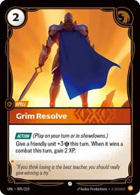 Grim Resolve — Riftbound Common card