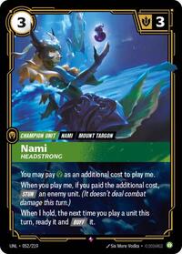 Nami - Headstrong — Riftbound Rare card