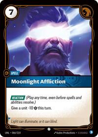 Moonlight Affliction — Riftbound Common card