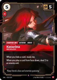 Katarina - Reckless — Riftbound Rare card