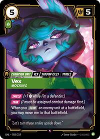 Vex - Mocking — Riftbound Rare card