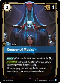Keeper of Masks — Riftbound Rare card