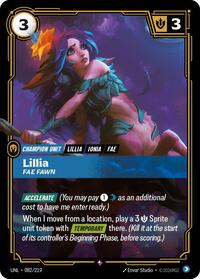 Lillia - Fae Fawn — Riftbound Rare card