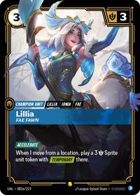 Lillia - Fae Fawn (Alternate Art) — Riftbound Showcase card