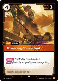 Towering Combatant — Riftbound Common card