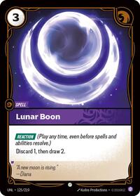 Lunar Boon — Riftbound Common card